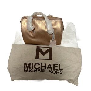 🛍️ Michael Kors Rose Gold Monogram Satchel / Crossbody Bag